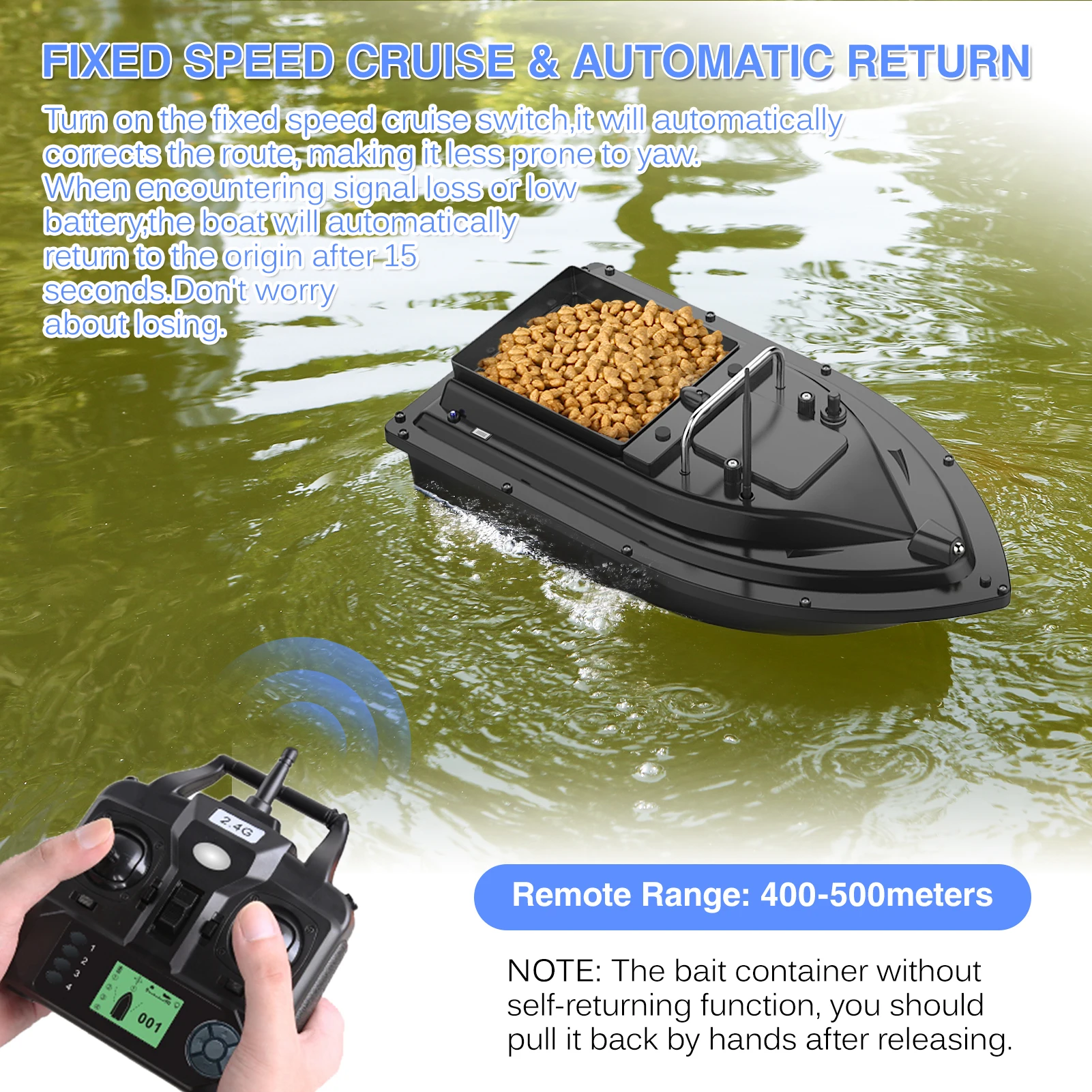 D16E GPS 12000mAh Fishing Bait - огляд і ціна Fishing Boat Gps