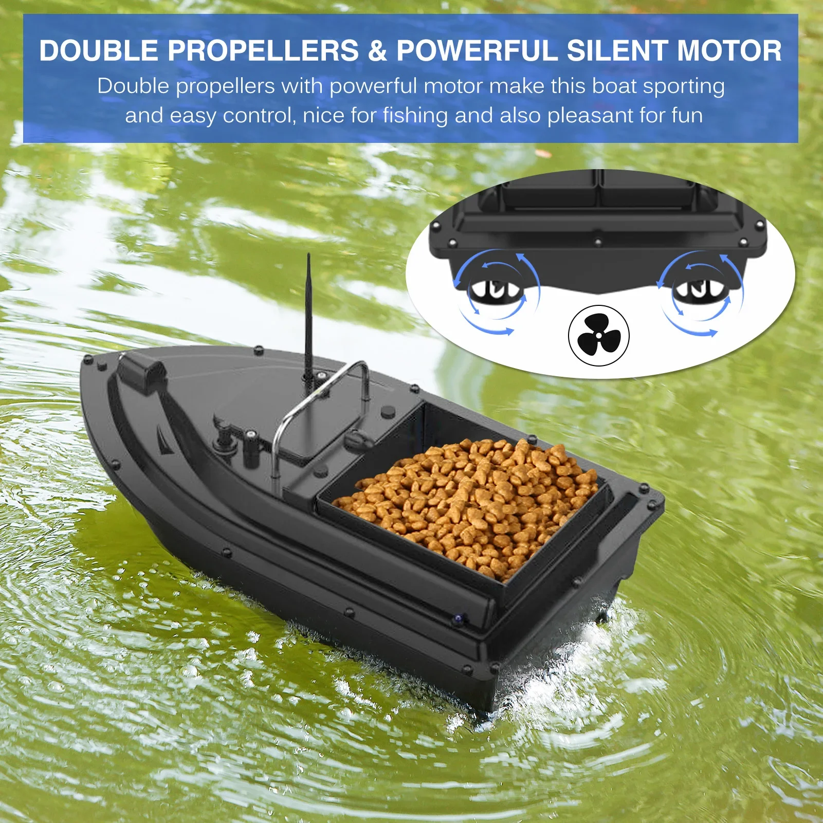 D16E GPS 12000mAh Fishing Bait - огляд і ціна Fishing Boat Gps