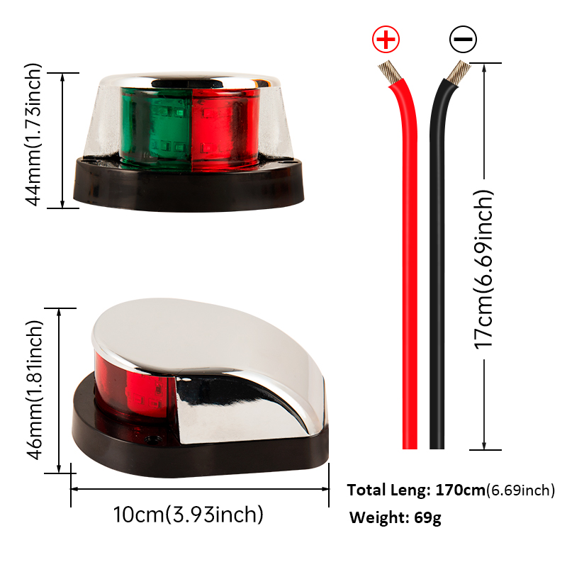 12V LED Marine Navigation Ligh - огляд і ціна Fishing Boat Navigation Light