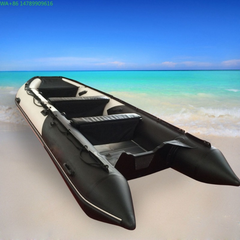 Thickened PVC 4.7 m 9-seat Res - огляд і ціна Fishing Boat Inflatable